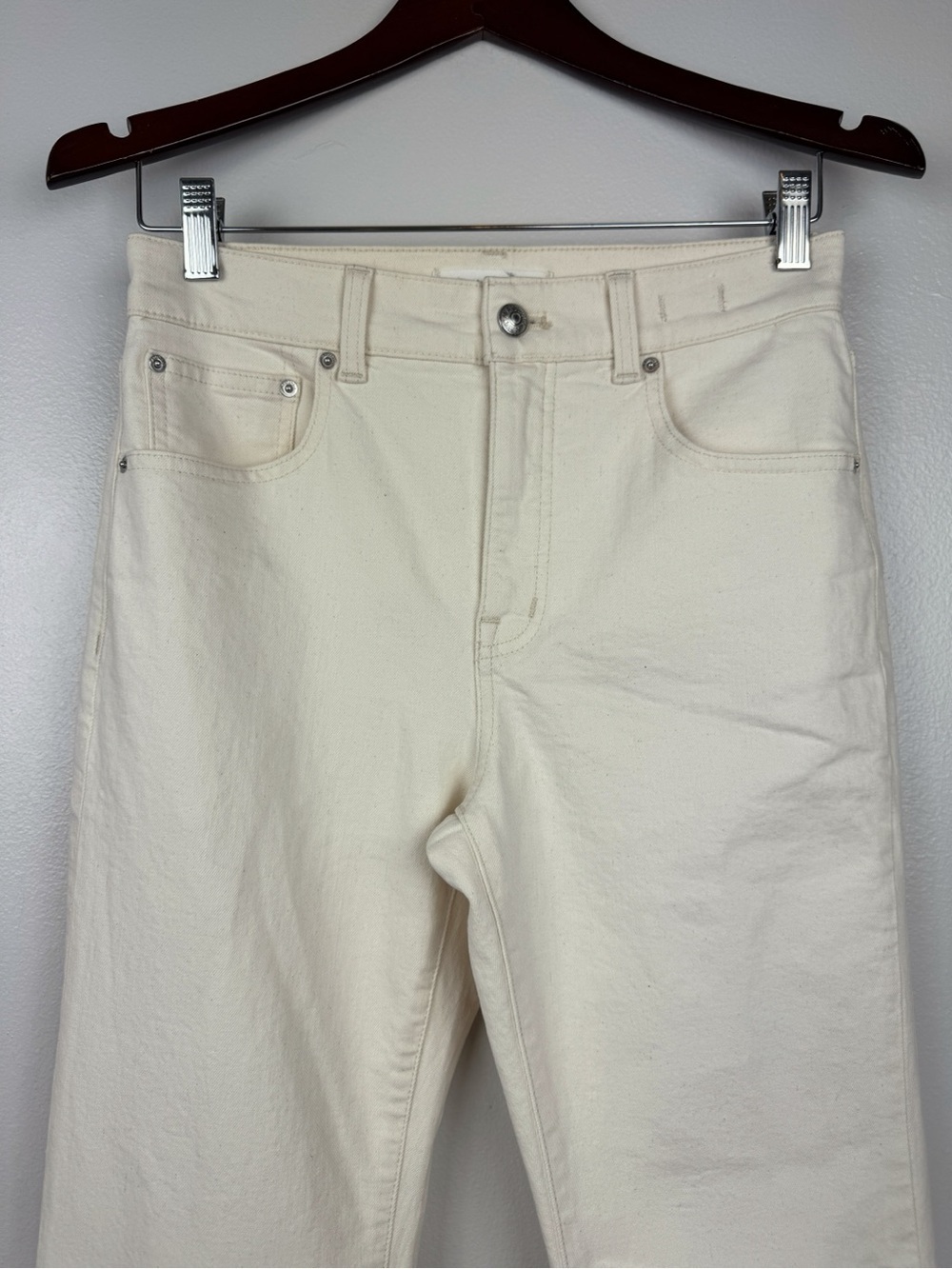 Madewell Relaxed Bootcut High Rise Comfort Stretch Jeans Cream Size 26 NWT - Picture 4 of 9